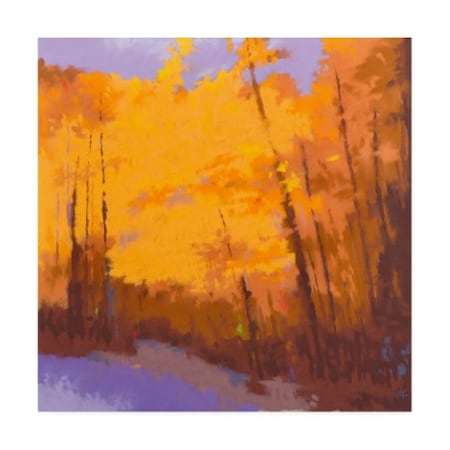 Mike Kell 'Orange To The Edge' Canvas Art,18x18